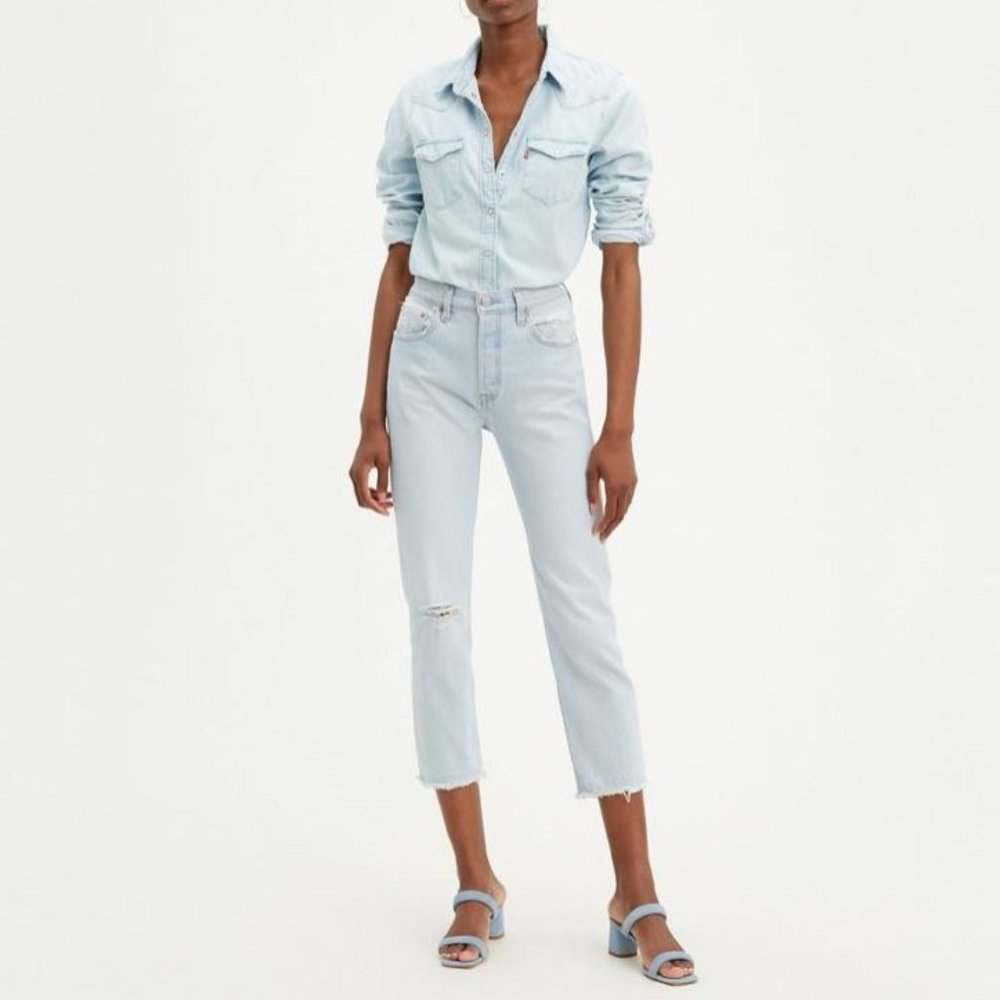 Levi's Original 501 Stretch Cropped Jeans NWT